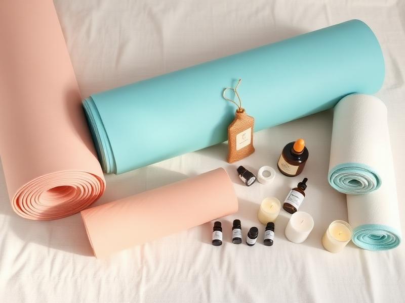 Neatly arranged equipment and supplies on linen